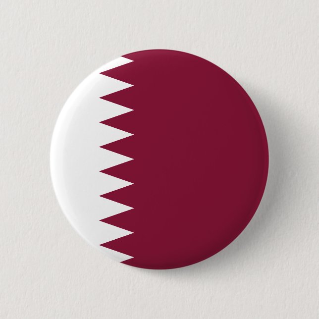 Chapa Redonda De 5 Cm Bandera de Qatar (Anverso)