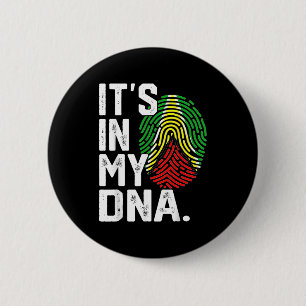 Chapa Redonda De 5 Cm bandera de raíces de Guyana huella dactilar gráfic