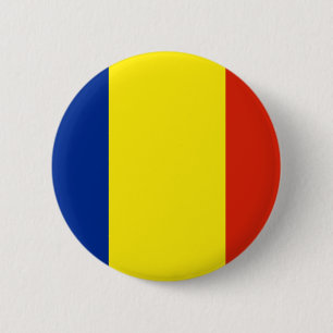 Chapa Redonda De 5 Cm Bandera de Rumania