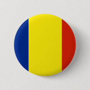 Chapa Redonda De 5 Cm Bandera de Rumania