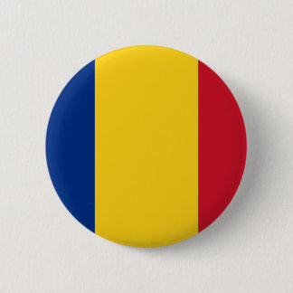 Chapa Redonda De 5 Cm Bandera de Rumania, Rumania