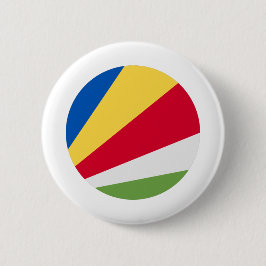 Chapa Redonda De 5 Cm Bandera de Seychelles