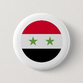 Chapa Redonda De 5 Cm Bandera de Siria