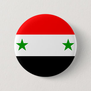 Chapa Redonda De 5 Cm Bandera de Siria