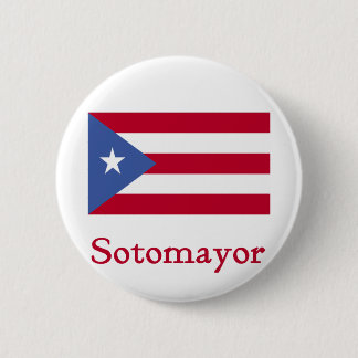 Chapa Redonda De 5 Cm Bandera de Sotomayor de Puerto Rico