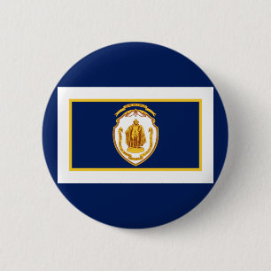 Chapa Redonda De 5 Cm Bandera de Springfield, Massachusetts