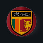 Chapa Redonda De 5 Cm Bandera de Sri Lanka<br><div class="desc">Bandera de Sri Lanka</div>