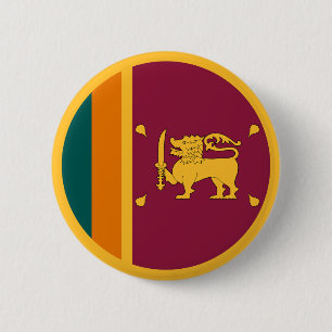 Chapa Redonda De 5 Cm Bandera de Sri Lanka