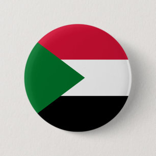 Chapa Redonda De 5 Cm Bandera de Sudán