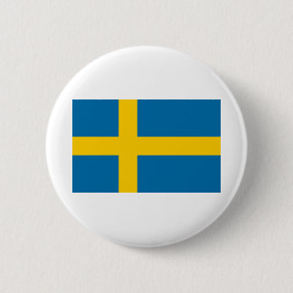 Chapa Redonda De 5 Cm Bandera de Suecia