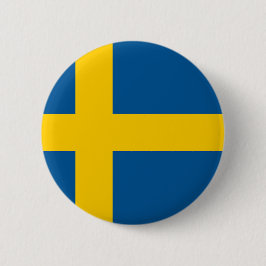 Chapa Redonda De 5 Cm Bandera de Suecia