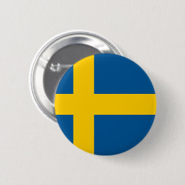 Chapa Redonda De 5 Cm Bandera de Suecia