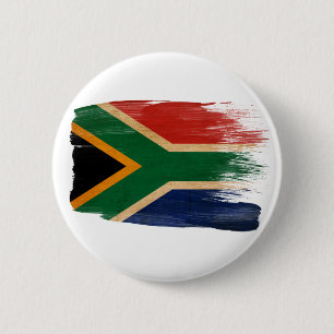 Chapa Redonda De 5 Cm Bandera de Suráfrica