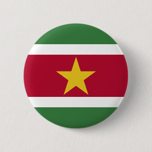 Chapa Redonda De 5 Cm Bandera de Surinam