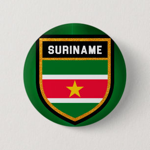 Chapa Redonda De 5 Cm Bandera de Suriname