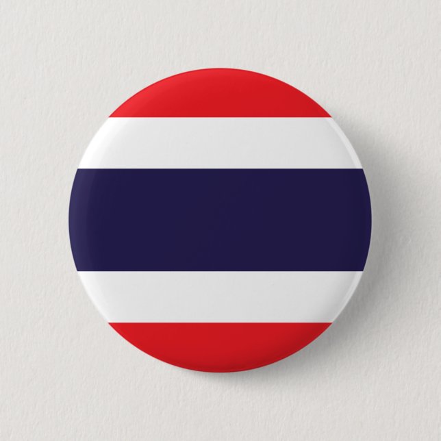 Chapa Redonda De 5 Cm Bandera de Tailandia (Anverso)
