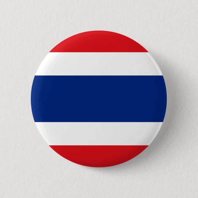 Chapa Redonda De 5 Cm Bandera de Tailandia (Anverso)