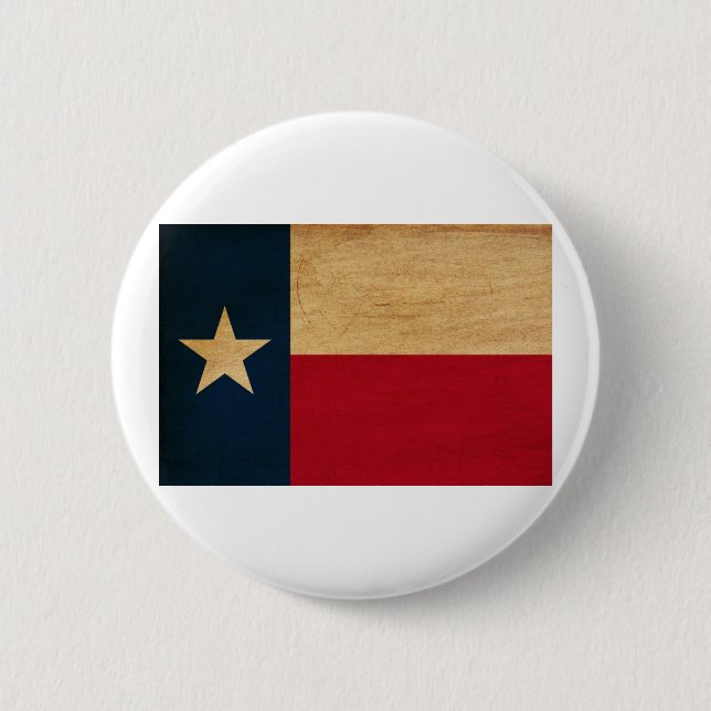 Chapa Redonda De 5 Cm Bandera de Tejas (Anverso)