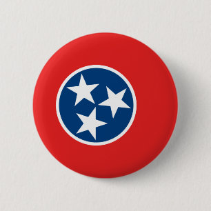 Chapa Redonda De 5 Cm Bandera de Tennessee