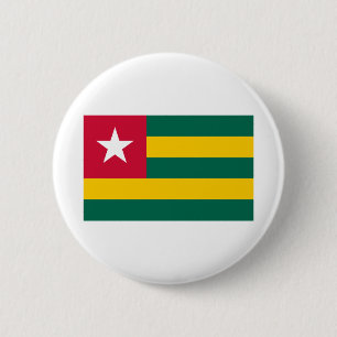 Chapa Redonda De 5 Cm Bandera de Togo