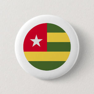 Chapa Redonda De 5 Cm Bandera de Togo