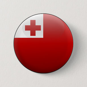 Chapa Redonda De 5 Cm Bandera de Tonga