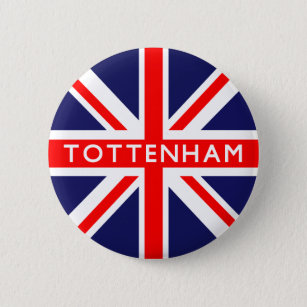 Chapa Redonda De 5 Cm Bandera de Tottenham UK