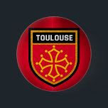 Chapa Redonda De 5 Cm Bandera de Toulouse<br><div class="desc">Bandera de Toulouse</div>