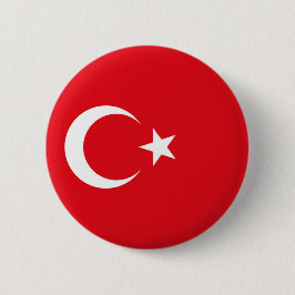 Chapa Redonda De 5 Cm Bandera de Turquía