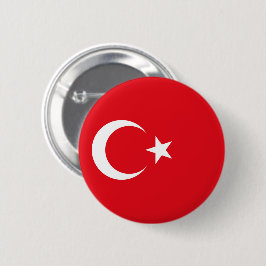 Chapa Redonda De 5 Cm Bandera de Turquía