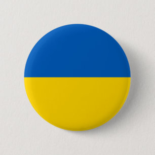 Chapa Redonda De 5 Cm Bandera de Ucrania