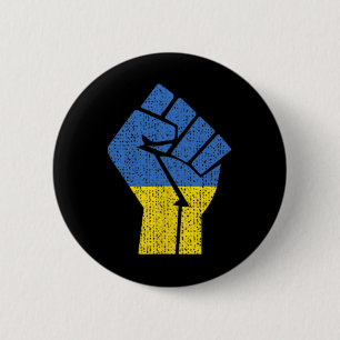 Chapa Redonda De 5 Cm Bandera de Ucrania Ucrania para hombres mujeres ni