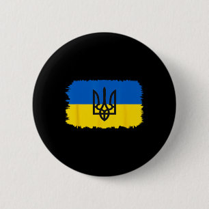 Chapa Redonda De 5 Cm Bandera de Ucrania Ucraniano Orgullo de Ucrania Co