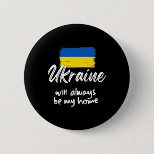 Chapa Redonda De 5 Cm Bandera de Ucrania Ucraniano Orgullo de Ucrania Co