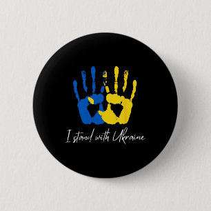 Chapa Redonda De 5 Cm Bandera de Ucrania Yo apoyo a Ucrania Zelensky Ucr