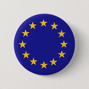 Chapa Redonda De 5 Cm Bandera de unión europea