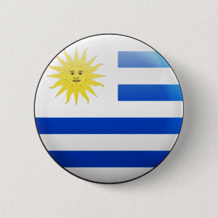 Chapa Redonda De 5 Cm Bandera de Uruguay