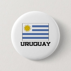 Chapa Redonda De 5 Cm Bandera de Uruguay