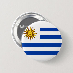 Chapa Redonda De 5 Cm Bandera de Uruguay