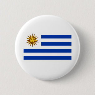 Chapa Redonda De 5 Cm Bandera de Uruguay