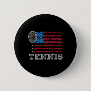 Chapa Redonda De 5 Cm Bandera De Usa Tenis Hombres Mujeres Amante Del Te