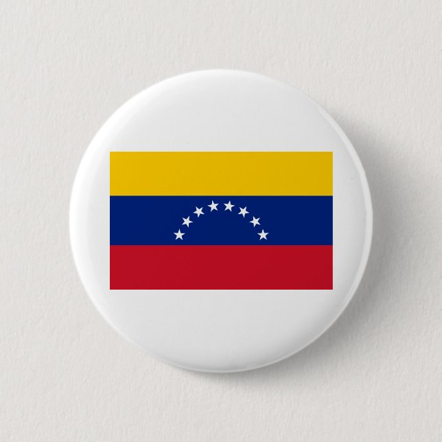 Chapa Redonda De 5 Cm Bandera de Venezuela (Anverso)