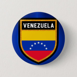 Chapa Redonda De 5 Cm Bandera de Venezuela