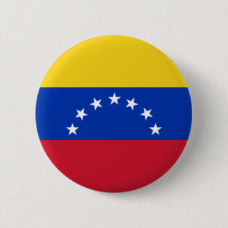 Chapa Redonda De 5 Cm Bandera de Venezuela, 7 Estrellas