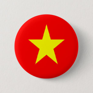 Chapa Redonda De 5 Cm bandera de vietnam