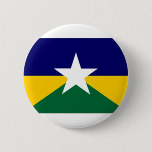 Chapa Redonda De 5 Cm Bandera del Brasil Rondonia
