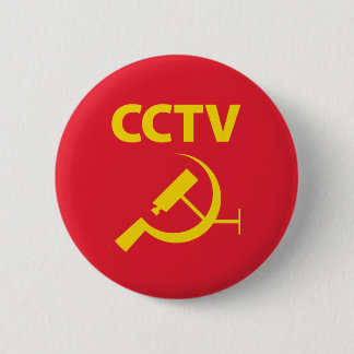 Chapa Redonda De 5 Cm Bandera del CCTV