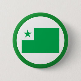 Chapa Redonda De 5 Cm Bandera del esperanto,