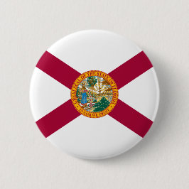 Chapa Redonda De 5 Cm Bandera del estado de Florida