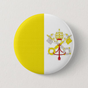 Chapa Redonda De 5 Cm Bandera del estado de Vatican